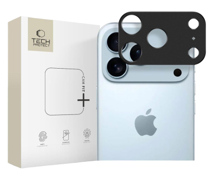 Szkło i folia ochronna TECH-PROTECT Camalloy Fit+ do Iphone 17 Pro Black 5906302319138